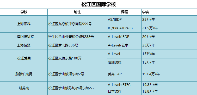 松江区国际学校